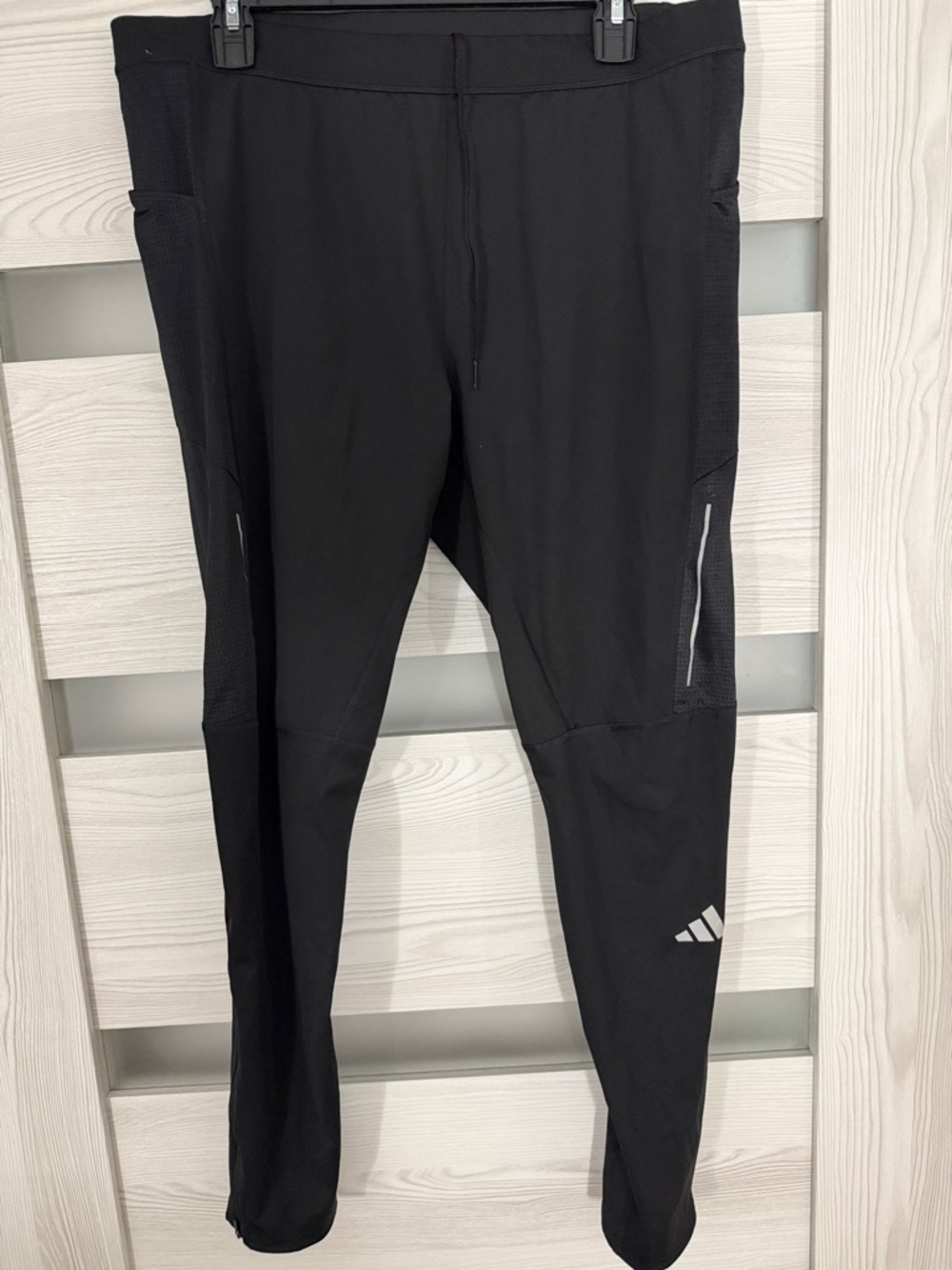 adidas Black Reflective Panel Running Tights